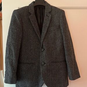 Crewcuts Ludlow Charcoal Herringbone Blazer